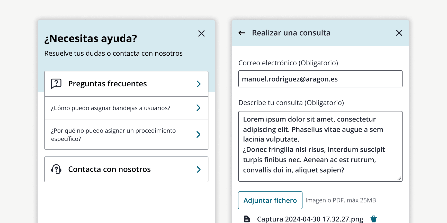 Vista previa del método de acceso a las aplicaciones del Gobierno de Aragón